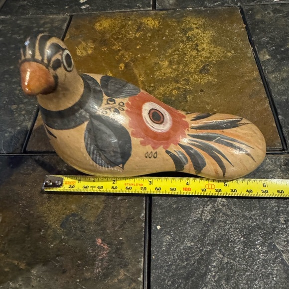 Tonala Vintage signed bird and vase, pottery, Mexican Import each 6” - Picture 6 of 10